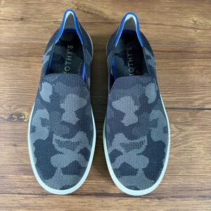 ROTHY’S Black Camo Slip-On Sneakers Women’s Size 8.5 Flats Shoes